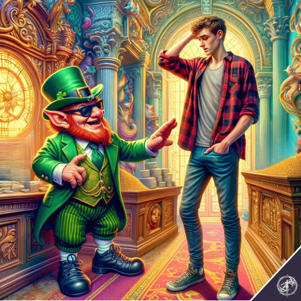 Alex and the leprechaun banker