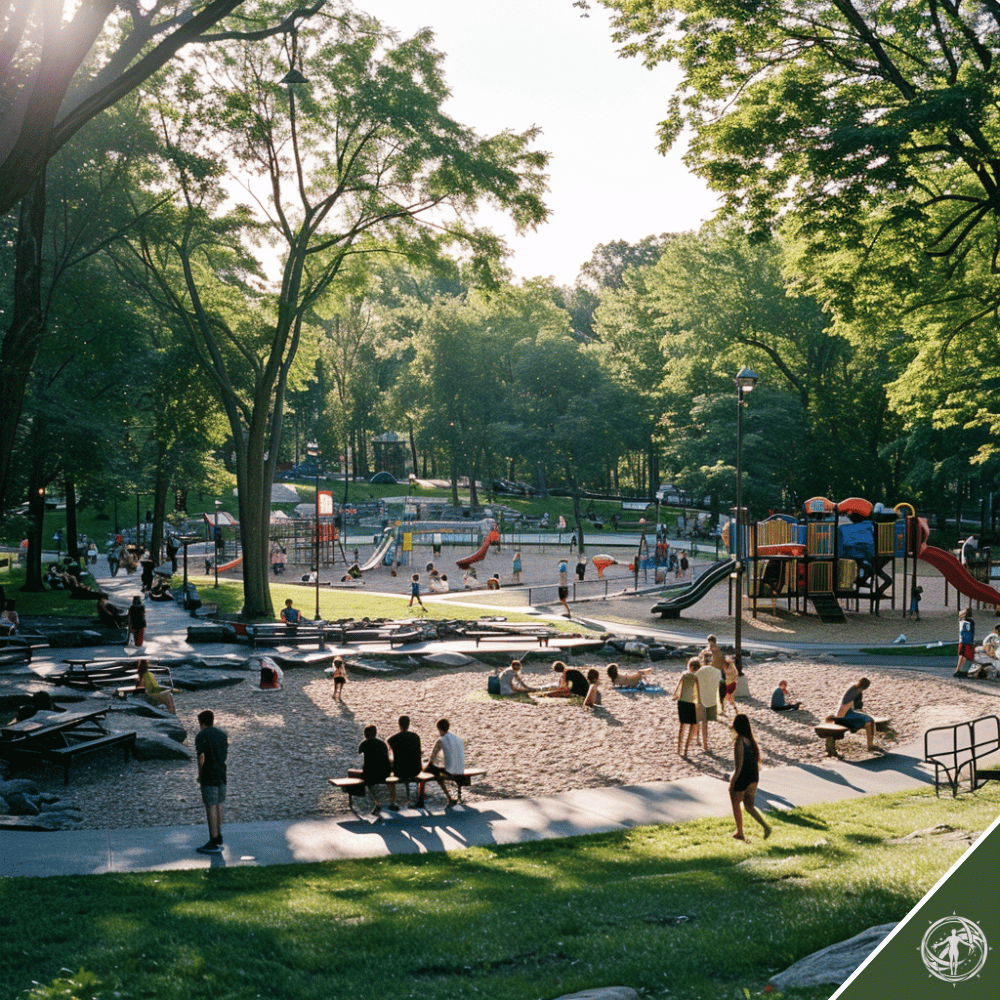 Small example of your tax money at work - local playgrounds, parks